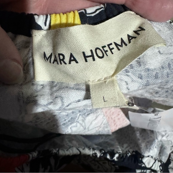 Mara Hoffman Laila Paisley Cut Out Organic Cotton Maxi Dress Size L - Picture 12 of 16